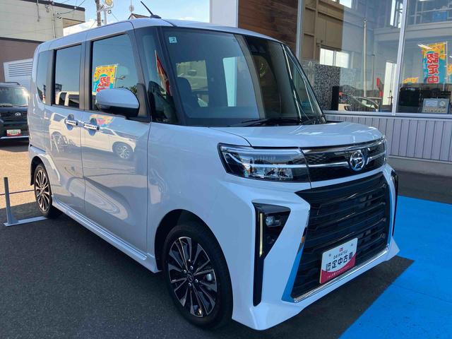 タントカスタムＲＳ２ＷＤ　ＣＶＴ　６６０ｃｃ　ターボ　両側電動スライドドア　ナビ　全方位モニター　ドラレコ　ＥＴＣ車載器搭載　衝突被害軽減ブレーキ　横滑り防止装置　ＡＢＳ　アイドリングストップ　プッシュボタンスタート（福島県）の中古車