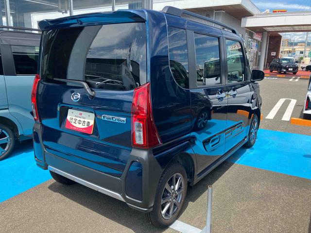 タントファンクロス４ＷＤ　ＣＶＴ　６６０ｃｃ　両側電動スライドドア　衝突被害軽減ブレーキ　横滑り防止装置　ＡＢＳ　アイドリングストップ　プッシュボタンスタート　ベンチシート　前席シートヒーター　シートバックテーブル（福島県）の中古車