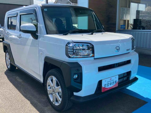 タフトG4WD CVT 660cc スカイフィールトップ クルーズコントロール 衝突被害軽減ブレーキ 横滑り防止装置 ABS アイドリングストップ プッシュボタンスタート 前席シートヒーター(福島県)の中古車