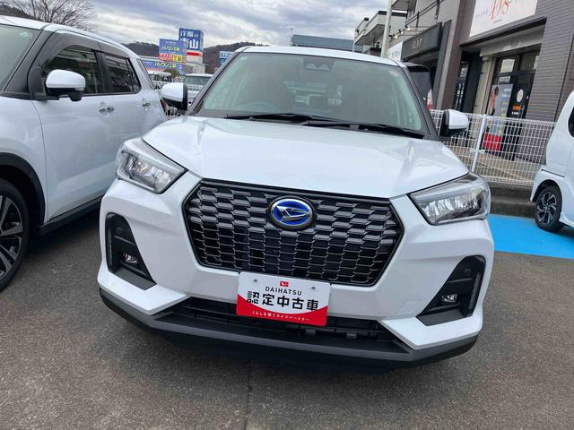 ロッキープレミアムG HEV スマートアシスト搭載2WD CVT 1200cc ハイブリッド 衝突被害軽減ブレーキ 横滑り防止装置 ABS サイドエアバッグ プッシュボタンスタート クルーズコントロール ディスプレイオーディオ 全方位モニター(福島県)の中古車