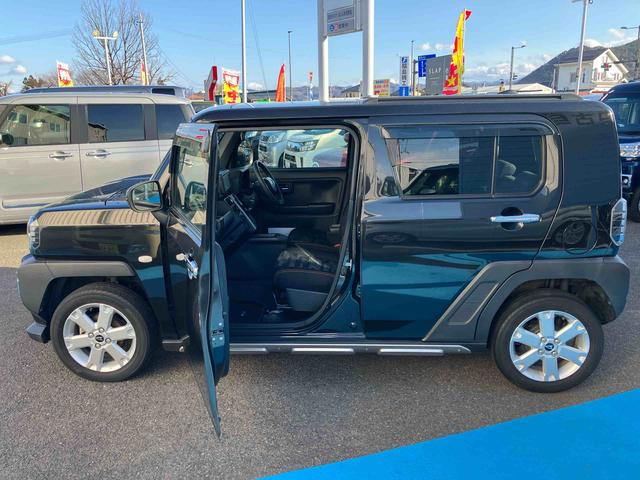 タフトＧターボ　　４ＷＤ　ドラレコ　車検整備付　ワンオーナー車４ＷＤ　ＣＶＴ　６６０ｃｃ　ナビ　バックモニター　前席シートヒーター　衝突被害軽減ブレーキ　横滑り防止装置　ＡＢＳ　アイドリングストップ　プッシュボタンスタート　クルーズコントロール　車検整備付（福島県）の中古車