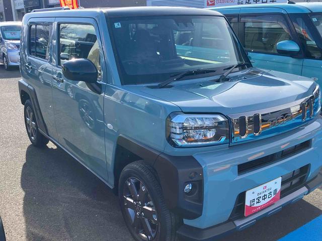 タフトＧ　ダーククロムベンチャー　ｅｃｏＩＤＬＥ非装着車２ＷＤ　ＣＶＴ　６６０ｃｃ　衝突被害軽減ブレーキ　横滑り防止装置　ＡＢＳ　サイドエアバッグ　プッシュボタンスタート　ディスプレイオーディオ　バックモニター　クルーズコントロール　スカイフィールトップ（福島県）の中古車