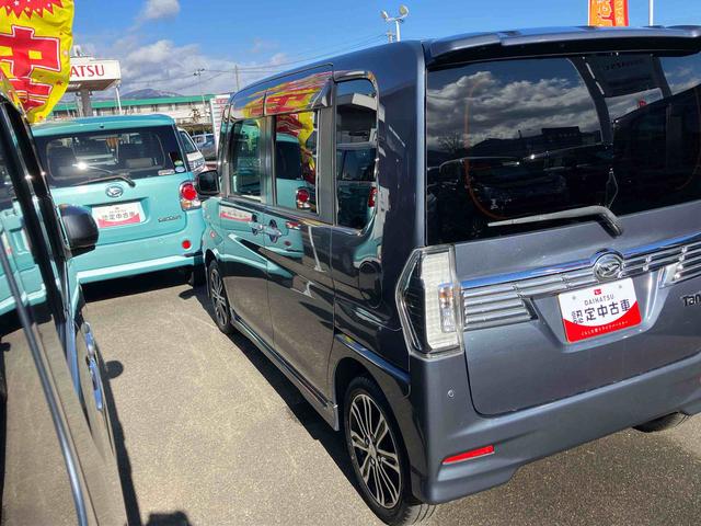 タントカスタムＲＳ　トップエディションＳＡIII　ターボ２ＷＤ　ＣＶＴ　６６０ｃｃ　ターボ　社外ナビ・バックモニター　衝突被害軽減ブレーキ　横滑り防止装置　ＡＢＳ　アイドリングストップ　プッシュボタンスタート　両側電動スライドドア　運転席シートヒーター（福島県）の中古車