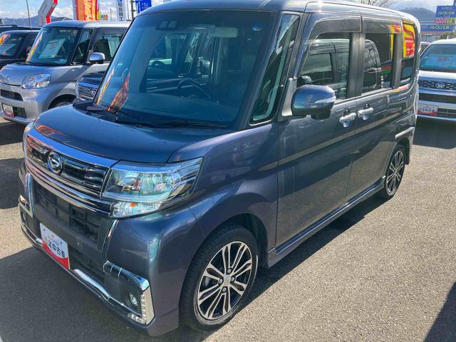 タントカスタムＲＳ　トップエディションＳＡIII　ターボ２ＷＤ　ＣＶＴ　６６０ｃｃ　ターボ　社外ナビ・バックモニター　衝突被害軽減ブレーキ　横滑り防止装置　ＡＢＳ　アイドリングストップ　プッシュボタンスタート　両側電動スライドドア　運転席シートヒーター（福島県）の中古車