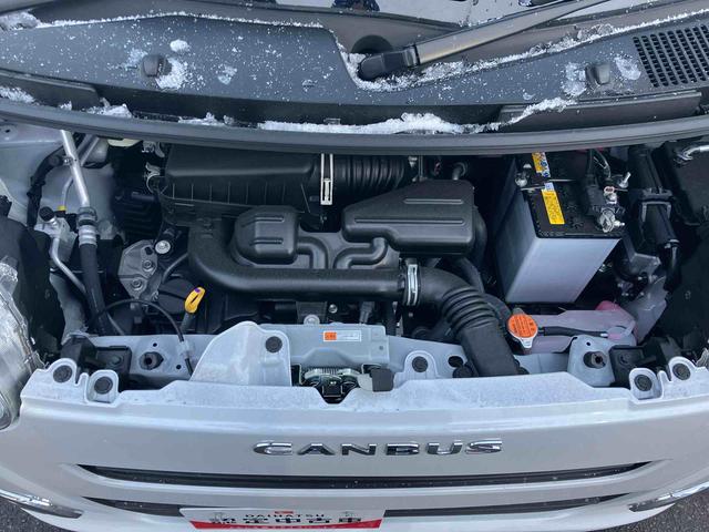 ムーヴキャンバスセオリーＧ　届出済未使用車２ＷＤ　ＣＶＴ　６６０ｃｃ　両側電動スライドドア　衝突被害軽減ブレーキ　横滑り防止装置　ＡＢＳ　アイドリングストップ　プッシュボタンスタート　全席シートヒーター　オーディオレス　届出済未使用車（福島県）の中古車