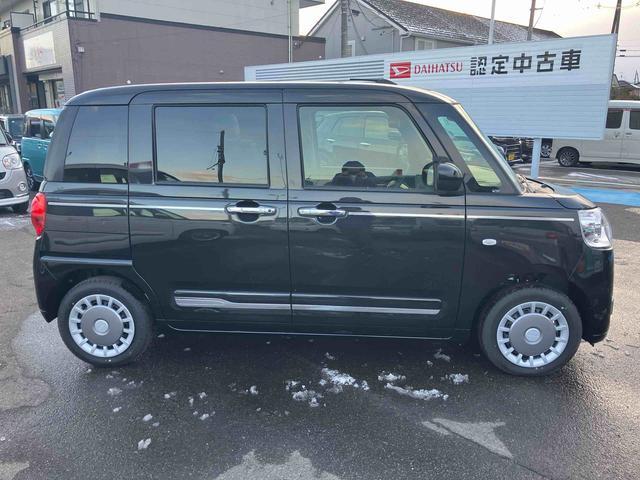 ムーヴキャンバスセオリーＧ　届出済未使用車２ＷＤ　ＣＶＴ　６６０ｃｃ　両側電動スライドドア　衝突被害軽減ブレーキ　横滑り防止装置　ＡＢＳ　アイドリングストップ　プッシュボタンスタート　全席シートヒーター　オーディオレス　届出済未使用車（福島県）の中古車