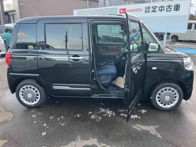 ムーヴキャンバスセオリーＧ　届出済未使用車２ＷＤ　ＣＶＴ　６６０ｃｃ　両側電動スライドドア　衝突被害軽減ブレーキ　横滑り防止装置　ＡＢＳ　アイドリングストップ　プッシュボタンスタート　全席シートヒーター　オーディオレス　届出済未使用車（福島県）の中古車