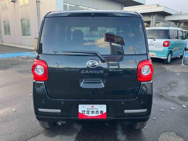 ムーヴキャンバスセオリーＧ　届出済未使用車２ＷＤ　ＣＶＴ　６６０ｃｃ　両側電動スライドドア　衝突被害軽減ブレーキ　横滑り防止装置　ＡＢＳ　アイドリングストップ　プッシュボタンスタート　全席シートヒーター　オーディオレス　届出済未使用車（福島県）の中古車