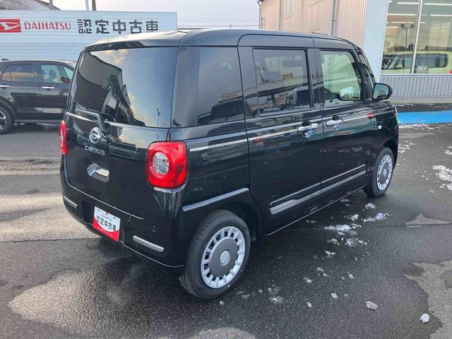 ムーヴキャンバスセオリーＧ　届出済未使用車２ＷＤ　ＣＶＴ　６６０ｃｃ　両側電動スライドドア　衝突被害軽減ブレーキ　横滑り防止装置　ＡＢＳ　アイドリングストップ　プッシュボタンスタート　全席シートヒーター　オーディオレス　届出済未使用車（福島県）の中古車