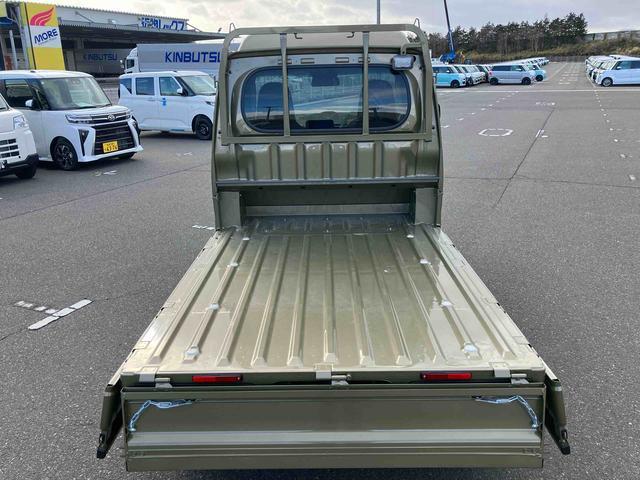 ハイゼットトラックジャンボエクストラ　４ＷＤ　届出済未使用車４ＷＤ　ＣＶＴ　６６０ｃｃ　衝突被害軽減ブレーキ　横滑り防止装置　ＡＢＳ　エアバッグ　アイドリングストップ　プッシュボタンスタート　マニュアルエアコン　パワーステアリング　荷台作業灯　届出済未使用車（福島県）の中古車