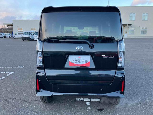 タントカスタムＲＳリミテッド　ターボ　４ＷＤ　届出済未使用車４ＷＤ　ＣＶＴ　６６０ｃｃ　ターボ　ＥＴＣ　両側電動スライドドア　衝突被害軽減ブレーキ　横滑り防止装置　ＡＢＳ　サイドエアバッグ　アイドリングストップ　プッシュボタンスタート　クルーズコントロール（福島県）の中古車