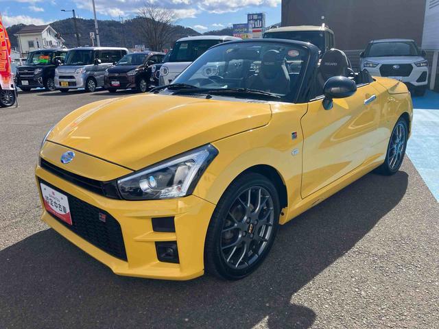 コペンＧＲ　スポーツ　ターボ　車検整備付２ＷＤ　ＣＶＴ　６６０ｃｃ　ターボ　電動開閉ルーフ　ナビ　バックモニター　オートエアコン　アイドリングストップ　プッシュボタンスタート　ＭＯＭＯステアリング　パドルシフト　車検整備付　ワンオーナー車（福島県）の中古車