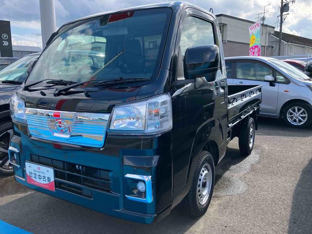 ハイゼットトラックＥＸＴ４ＷＤ　ＭＴ　６６０ｃｃ　衝突被害軽減ブレーキ　横滑り防止装置　ＡＢＳ　運転席・助手席エアバッグ　アイドリングストップ　マニュアルエアコン　パワーステアリング　プッシュボタンスタート　キーフリー（福島県）の中古車
