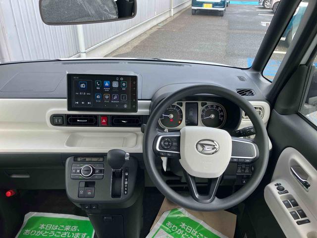 ムーヴキャンバスストライプスG4WD CVT 660cc ディスプレイオーディオ バックカメラ 衝突被害軽減ブレーキ 横滑り防止機能 前席シートヒーター 両側電動スライドドア LEDヘッドライト フォグランプ オートライト(福島県)の中古車