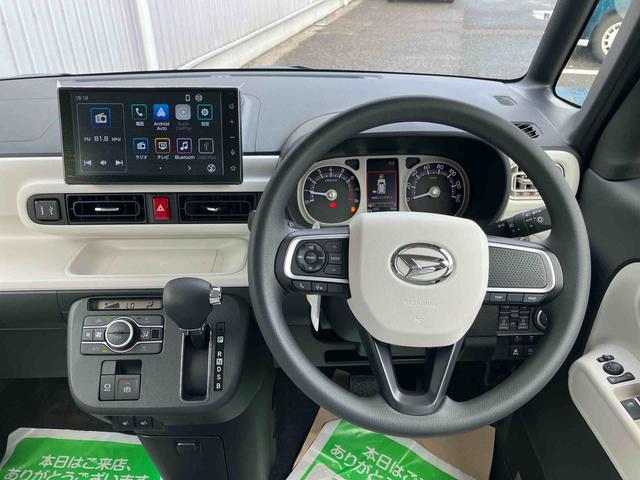 ムーヴキャンバスストライプスG4WD CVT 660cc ディスプレイオーディオ バックカメラ 衝突被害軽減ブレーキ 横滑り防止機能 前席シートヒーター 両側電動スライドドア LEDヘッドライト フォグランプ オートライト(福島県)の中古車