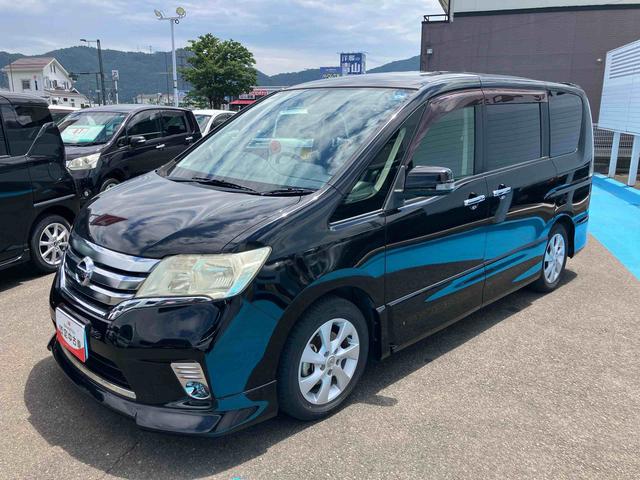 セレナハイウェイスター　Ｖエアロセレクション２ＷＤ　ＣＶＴ　２０００ｃｃ　ナビ　バックカメラ　横滑り防止機能　両側電動スライドドア　３列シート　アイドリングストップ　フォグランプ　プッシュボタンスタート　オートライト（福島県）の中古車