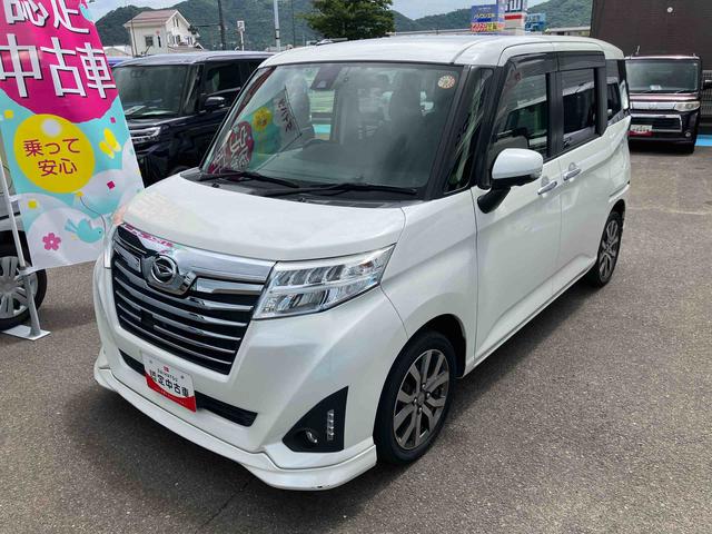 トールカスタムＧ　ターボ　ＳＡII２ＷＤ　ＣＶＴ　１０００ｃｃ　７インチナビ　パノラマモニター　ＥＴＣ車載器　両側電動スライドドア　衝突被害軽減ブレーキ　横滑り防止機能　アイドリングストップ　プッシュボタンスタート（福島県）の中古車