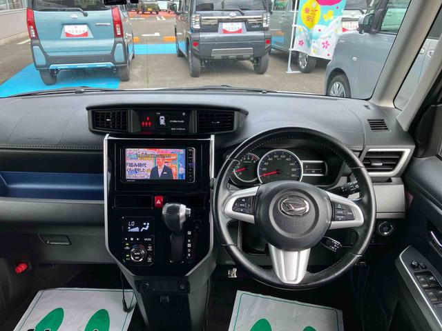 トールカスタムＧ　ターボ　ＳＡII２ＷＤ　ＣＶＴ　１０００ｃｃ　７インチナビ　パノラマモニター　ＥＴＣ車載器　両側電動スライドドア　衝突被害軽減ブレーキ　横滑り防止機能　アイドリングストップ　プッシュボタンスタート（福島県）の中古車
