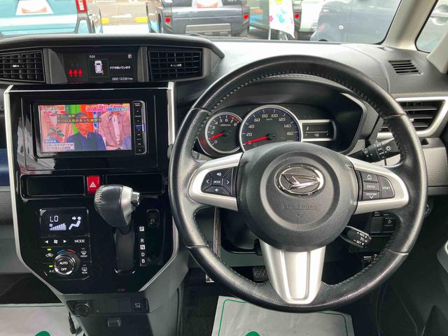 トールカスタムＧ　ターボ　ＳＡII２ＷＤ　ＣＶＴ　１０００ｃｃ　７インチナビ　パノラマモニター　ＥＴＣ車載器　両側電動スライドドア　衝突被害軽減ブレーキ　横滑り防止機能　アイドリングストップ　プッシュボタンスタート（福島県）の中古車