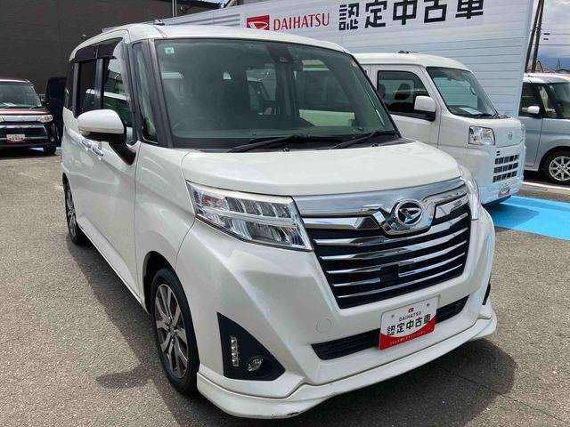 トールカスタムＧ　ターボ　ＳＡII２ＷＤ　ＣＶＴ　１０００ｃｃ　７インチナビ　パノラマモニター　ＥＴＣ車載器　両側電動スライドドア　衝突被害軽減ブレーキ　横滑り防止機能　アイドリングストップ　プッシュボタンスタート（福島県）の中古車