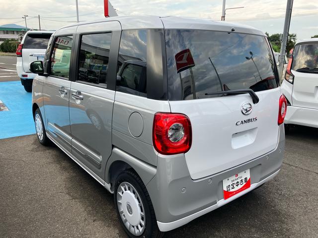 ムーヴキャンバスストライプスＧ４ＷＤ　ＣＶＴ　６６０ｃｃ　ディスプレイオーディオ　バックカメラ　両側電動スライドドア　前席シートヒーター　衝突被害軽減ブレーキ　横滑り防止機能　アイドリングストップ　プッシュボタンスタート（福島県）の中古車
