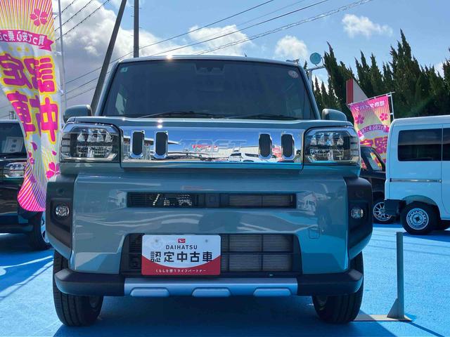 タフトＧターボ　クロムベンチャー２ＷＤ　ＣＶＴ　６６０ｃｃ　クルーズコントロール　スカイフィールトップ　衝突被害軽減ブレーキ　横滑り防止装置　ＡＢＳ　アイドリングストップ　プッシュボタンスタート　前席シートヒーター　オートエアコン（福島県）の中古車