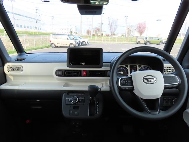 ムーヴキャンバスストライプスＧ４ＷＤ　ＣＶＴ　６６０ｃｃ　前席シートヒーター　オートエアコン　ベンチシート　衝突被害軽減ブレーキ　横滑り防止装置　ＡＢＳ　アイドリングストップ　プッシュボタンスタート　両側電動スライドドア（福島県）の中古車