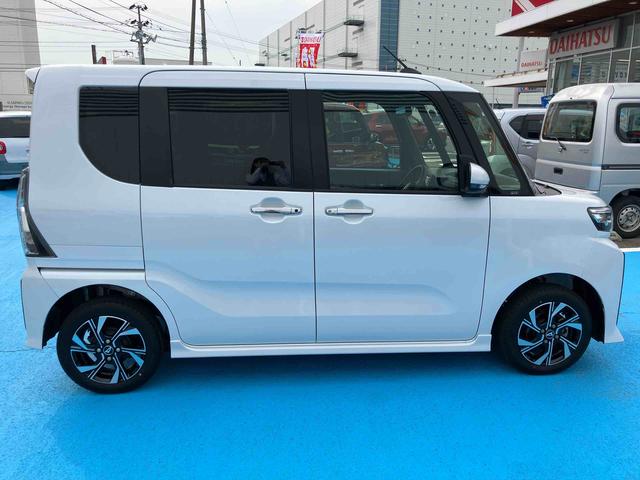 タントカスタムＸ４ＷＤ　ＣＶＴ　６６０ｃｃ　カーナビ　ドライバー　サイドエアバッグ　衝突被害軽減ブレーキ　横滑り防止装置　ＡＢＳ　アイドリングストップ　プッシュボタンスタート　両側電動スライドドア　ベンチシート（福島県）の中古車