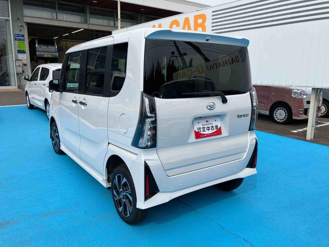 タントカスタムＸ４ＷＤ　ＣＶＴ　６６０ｃｃ　カーナビ　ドライバー　サイドエアバッグ　衝突被害軽減ブレーキ　横滑り防止装置　ＡＢＳ　アイドリングストップ　プッシュボタンスタート　両側電動スライドドア　ベンチシート（福島県）の中古車
