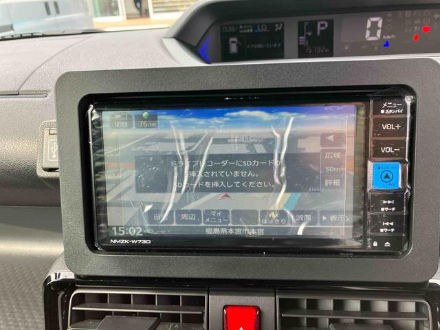 タントカスタムＸ４ＷＤ　ＣＶＴ　６６０ｃｃ　カーナビ　ドライバー　サイドエアバッグ　衝突被害軽減ブレーキ　横滑り防止装置　ＡＢＳ　アイドリングストップ　プッシュボタンスタート　両側電動スライドドア　ベンチシート（福島県）の中古車