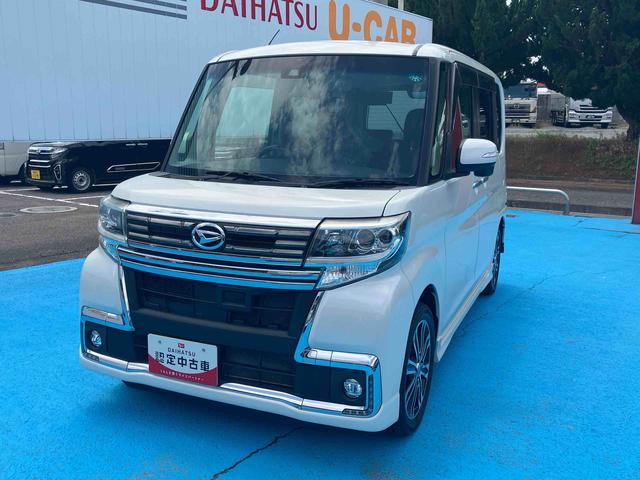 タントカスタムＲＳ　トップエディションＳＡII４ＷＤ　ターボ　６６０ｃｃ　車いす用クレーン付車　衝突被害軽減ブレーキ　横滑り防止装置　ＡＢＳ　アイドリングストップ　プッシュボタンスタート　両側電動スライドドア　カーナビ　バックモニター　ＥＴＣ（福島県）の中古車