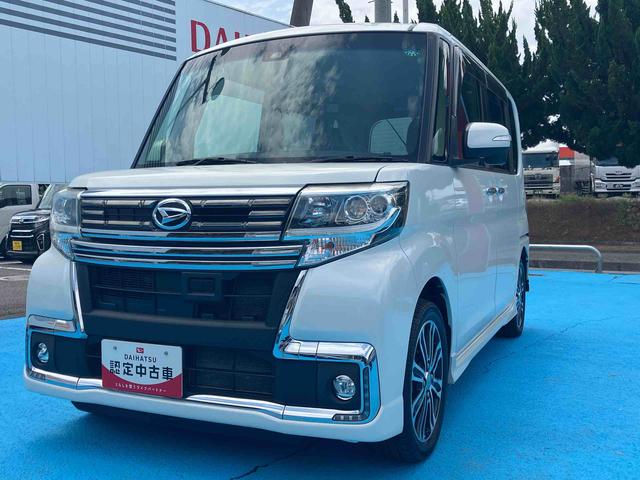 タントカスタムＲＳ　トップエディションＳＡII４ＷＤ　ターボ　６６０ｃｃ　車いす用クレーン付車　衝突被害軽減ブレーキ　横滑り防止装置　ＡＢＳ　アイドリングストップ　プッシュボタンスタート　両側電動スライドドア　カーナビ　バックモニター　ＥＴＣ（福島県）の中古車