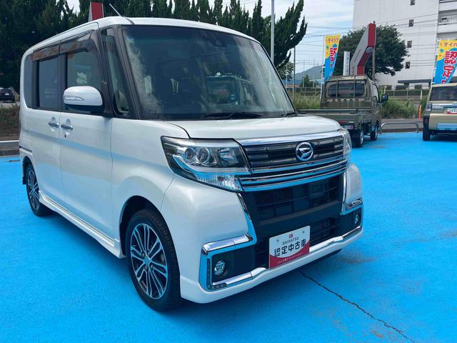 タントカスタムＲＳ　トップエディションＳＡII４ＷＤ　ターボ　６６０ｃｃ　車いす用クレーン付車　衝突被害軽減ブレーキ　横滑り防止装置　ＡＢＳ　アイドリングストップ　プッシュボタンスタート　両側電動スライドドア　カーナビ　バックモニター　ＥＴＣ（福島県）の中古車