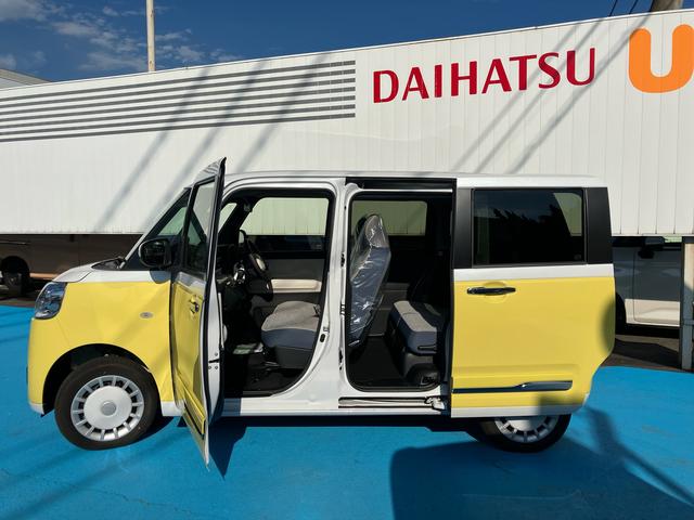 ムーヴキャンバスストライプスＧ４ＷＤ　ＣＶＴ　６６０ｃｃ　両側電動スライドドア　衝突被害軽減ブレーキ　横滑り防止装置　ＡＢＳ　アイドリングストップ　プッシュボタンスタート　オートエアコン　全席シートヒーター　ホットカップホルダー（福島県）の中古車
