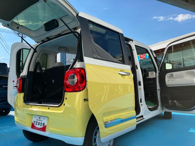ムーヴキャンバスストライプスＧ４ＷＤ　ＣＶＴ　６６０ｃｃ　両側電動スライドドア　衝突被害軽減ブレーキ　横滑り防止装置　ＡＢＳ　アイドリングストップ　プッシュボタンスタート　オートエアコン　全席シートヒーター　ホットカップホルダー（福島県）の中古車
