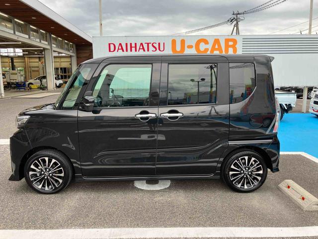 タントカスタムＲＳ２ＷＤ　６６０ｃｃ　ターボ　両側電動スライドドア　衝突被害軽減ブレーキ　横滑り防止装置　ＡＢＳ　アイドリングストップ　プッシュボタンスタート　オートエアコン　ベンチシート　電動パーキングブレーキ（福島県）の中古車