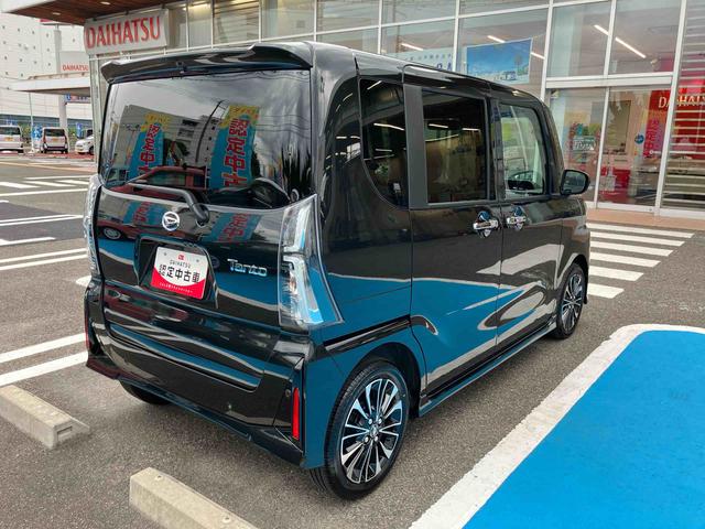 タントカスタムＲＳ２ＷＤ　６６０ｃｃ　ターボ　両側電動スライドドア　衝突被害軽減ブレーキ　横滑り防止装置　ＡＢＳ　アイドリングストップ　プッシュボタンスタート　オートエアコン　ベンチシート　電動パーキングブレーキ（福島県）の中古車