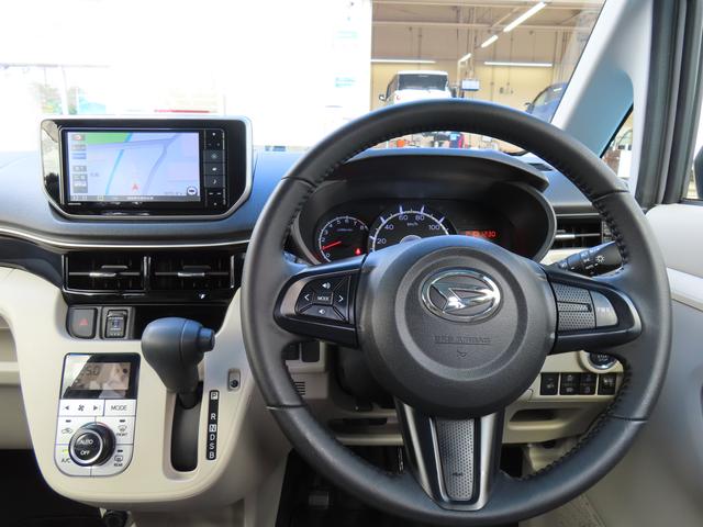 ムーヴＸターボ　ＳＡIII４ＷＤ　ＣＶＴ　６６０ｃｃ　ナビ　バックモニター　衝突被害軽減ブレーキ　横滑り防止装置　ＡＢＳ　アイドリングストップ　プッシュボタンスタート　オートエアコン　ベンチシート　　車検整備付　ワンオーナー車（福島県）の中古車