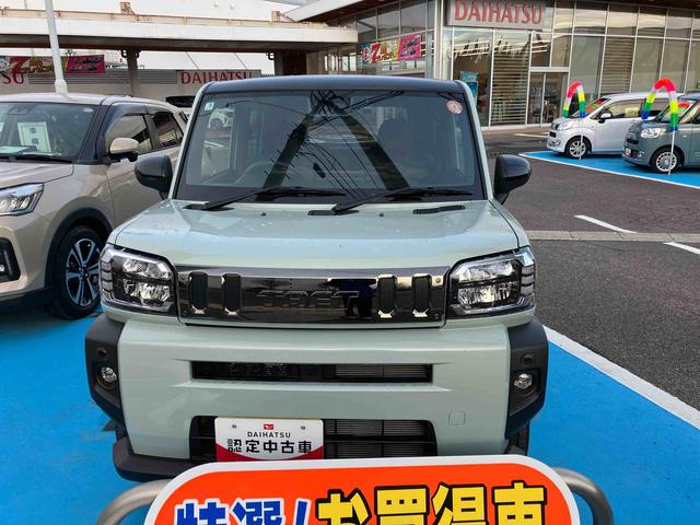 タフトGターボ ダーククロムベンチャー 4WD660cc 4WD CVT スカイフィールトップ ディスプレイオーディオ ドラレコ クルーズコントロール 衝突被害軽減ブレーキ 横滑り防止装置 ABS アイドリングストップ プッシュボタンスタート(福島県)の中古車