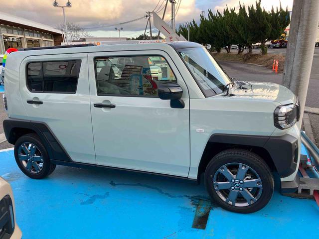 タフトGターボ ダーククロムベンチャー 4WD660cc 4WD CVT スカイフィールトップ ディスプレイオーディオ ドラレコ クルーズコントロール 衝突被害軽減ブレーキ 横滑り防止装置 ABS アイドリングストップ プッシュボタンスタート(福島県)の中古車