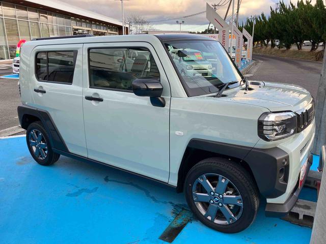 タフトGターボ ダーククロムベンチャー 4WD660cc 4WD CVT スカイフィールトップ ディスプレイオーディオ ドラレコ クルーズコントロール 衝突被害軽減ブレーキ 横滑り防止装置 ABS アイドリングストップ プッシュボタンスタート(福島県)の中古車