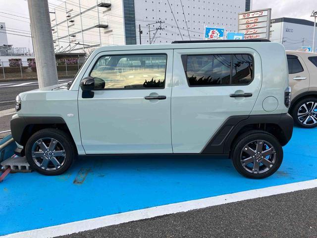 タフトGターボ ダーククロムベンチャー 4WD660cc 4WD CVT スカイフィールトップ ディスプレイオーディオ ドラレコ クルーズコントロール 衝突被害軽減ブレーキ 横滑り防止装置 ABS アイドリングストップ プッシュボタンスタート(福島県)の中古車