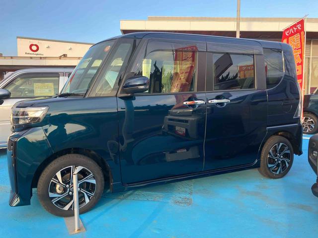 タントカスタムＸ２ＷＤ　ＣＶＴ　６６０ｃｃ　両側電動スライドドア　衝突被害軽減ブレーキ　横滑り防止装置　ＡＢＳ　　サイドエアバッグ　アイドリングストップ　プッシュボタンスタート　前席シートヒーター（福島県）の中古車