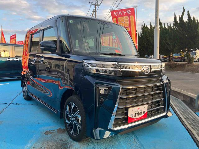 タントカスタムＸ２ＷＤ　ＣＶＴ　６６０ｃｃ　両側電動スライドドア　衝突被害軽減ブレーキ　横滑り防止装置　ＡＢＳ　　サイドエアバッグ　アイドリングストップ　プッシュボタンスタート　前席シートヒーター（福島県）の中古車