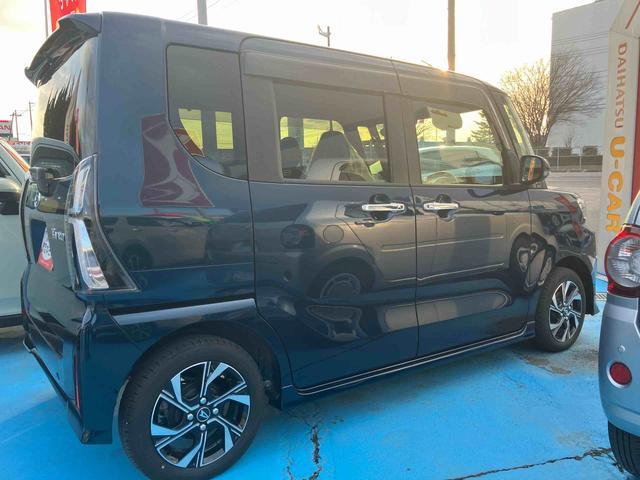 タントカスタムＸ２ＷＤ　ＣＶＴ　６６０ｃｃ　両側電動スライドドア　衝突被害軽減ブレーキ　横滑り防止装置　ＡＢＳ　　サイドエアバッグ　アイドリングストップ　プッシュボタンスタート　前席シートヒーター（福島県）の中古車