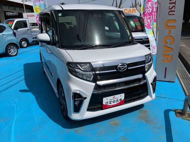 タントカスタムＲＳスタイルセレクション　ターボ　車検整備付４ＷＤ　ＣＶＴ　６６０ｃｃ　両側電動スライドドア　ターボ　ナビ　クルーズコントロール　衝突被害軽減ブレーキ　横滑り防止装置　ＡＢＳ　アイドリングストップ　プッシュボタンスタート　車検整備付（福島県）の中古車