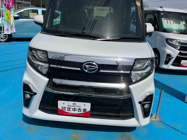 タントカスタムＲＳスタイルセレクション　ターボ　車検整備付４ＷＤ　ＣＶＴ　６６０ｃｃ　両側電動スライドドア　ターボ　ナビ　クルーズコントロール　衝突被害軽減ブレーキ　横滑り防止装置　ＡＢＳ　アイドリングストップ　プッシュボタンスタート　車検整備付（福島県）の中古車