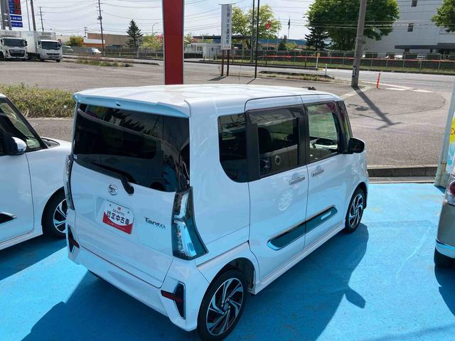 タントカスタムＲＳスタイルセレクション　ターボ　車検整備付４ＷＤ　ＣＶＴ　６６０ｃｃ　両側電動スライドドア　ターボ　ナビ　クルーズコントロール　衝突被害軽減ブレーキ　横滑り防止装置　ＡＢＳ　アイドリングストップ　プッシュボタンスタート　車検整備付（福島県）の中古車