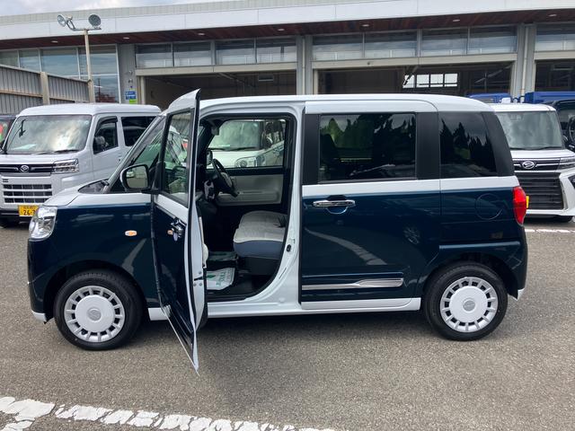 ムーヴキャンバスストライプスG4WD CVT ディスプレイオーディオ 運転席・助手席シートヒーター オートホールド機能 電動パーキングブレーキ プッシュボタンスタート 両側電動スライドドア アイドリングストップ フォグランプ(福島県)の中古車