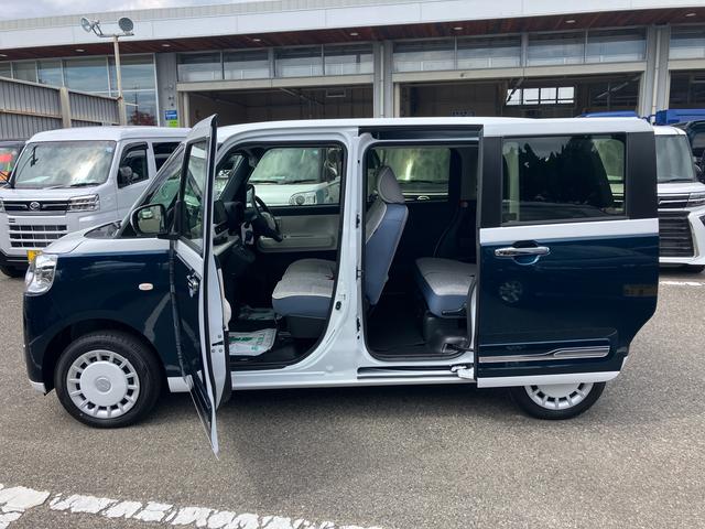 ムーヴキャンバスストライプスG4WD CVT ディスプレイオーディオ 運転席・助手席シートヒーター オートホールド機能 電動パーキングブレーキ プッシュボタンスタート 両側電動スライドドア アイドリングストップ フォグランプ(福島県)の中古車